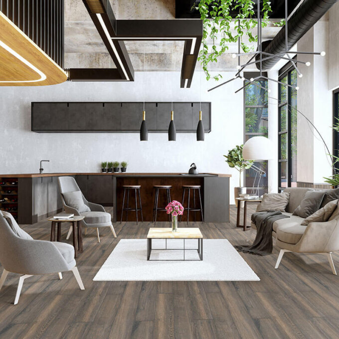 Antoni Nero 6"x36" Matte Porcelain Tile