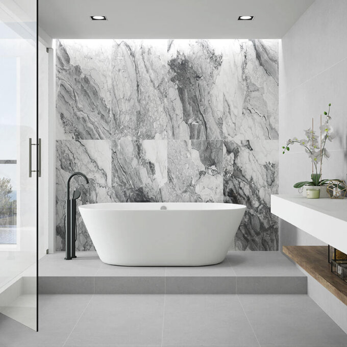 Kaya Onda Grey Porcelain Tile