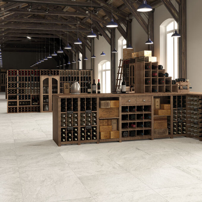 Legions Quartz White Matte Porcelain Tile