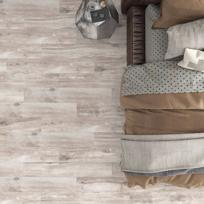 Cottage Smoke 8"x48" Matte Porcelain Tile