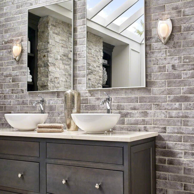 Brickstone Capella Taupe 2"x10" Porcelain Tile