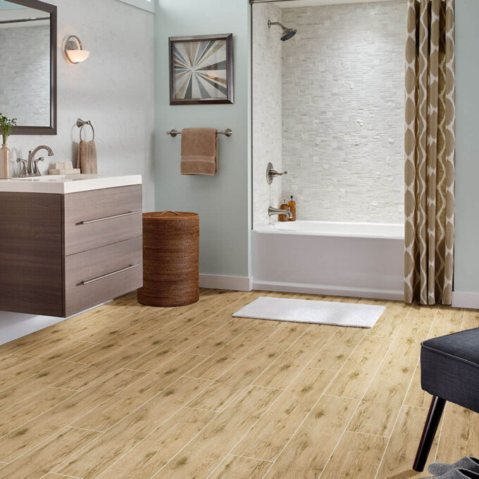 Celeste Taupe 8"x40" Matte Porcelain Tile