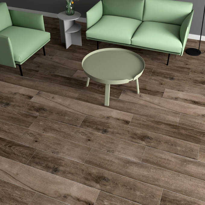 Cottage Wenge 8"x48" Matte Tile