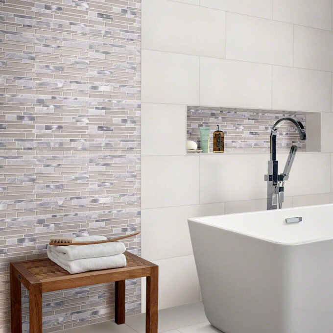 Domino White Porcelain Tile