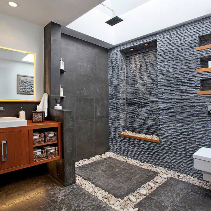 Montauk Black Slate Tile