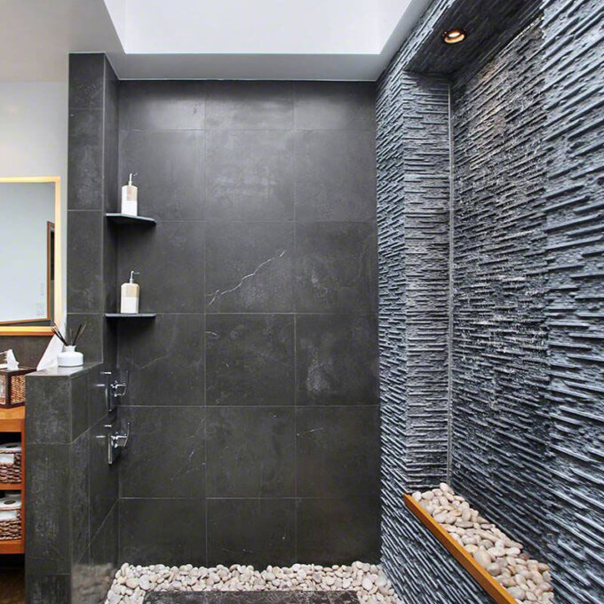 Montauk Black Slate Tile