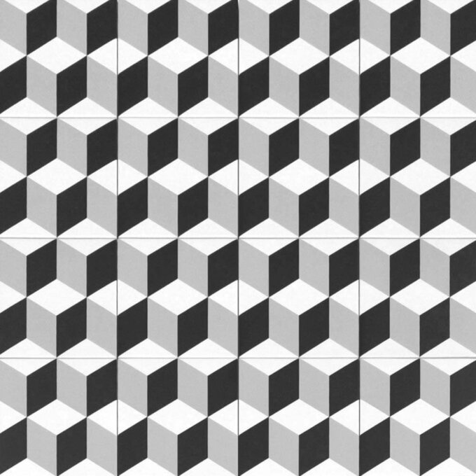 Retromix Cube CM 6"x6" Matte Porcelain Tile