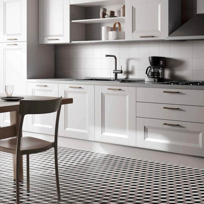 Retromix Cube CM 6"x6" Matte Porcelain Tile