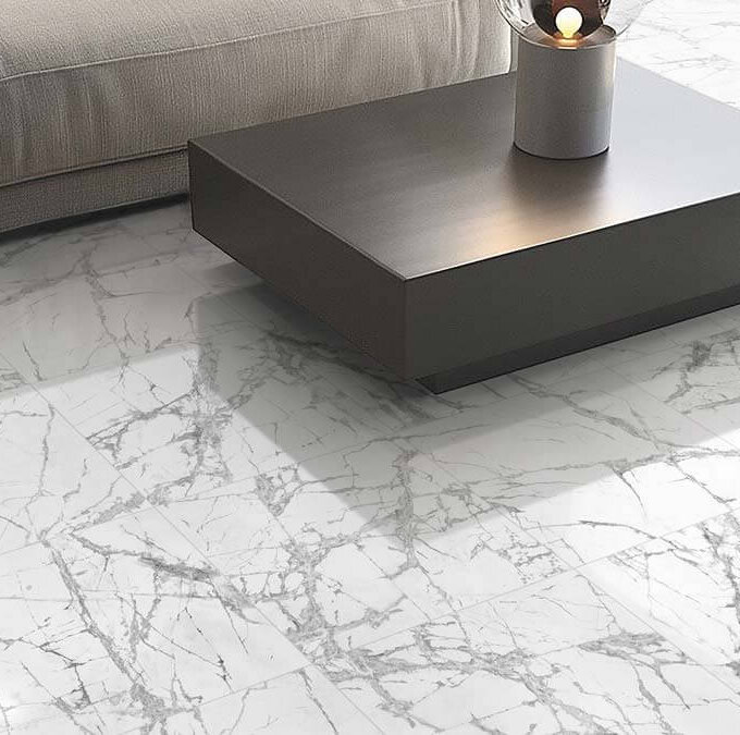Eterna Invisible White Polished Porcelain Tile