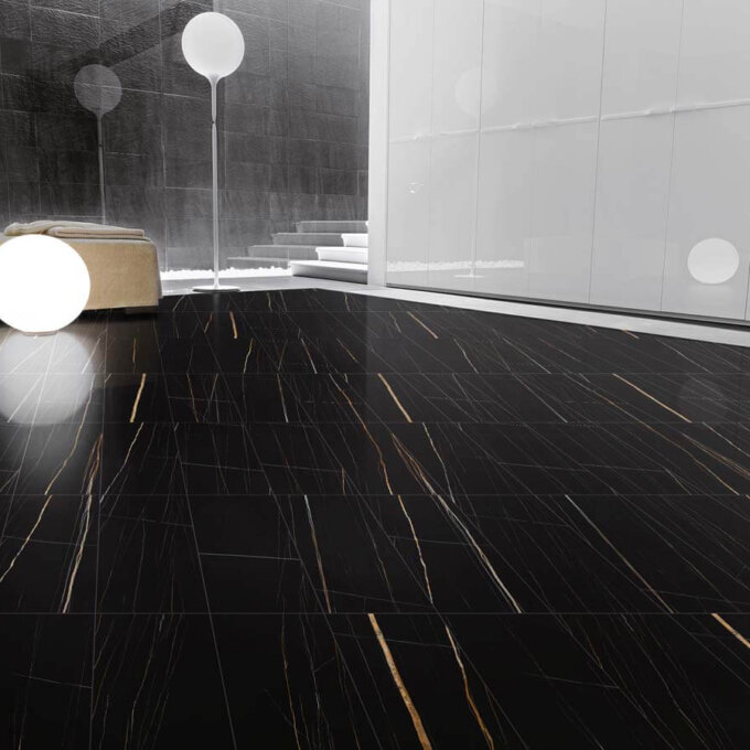 Eterna Sahara Noir Polished Porcelain Tile