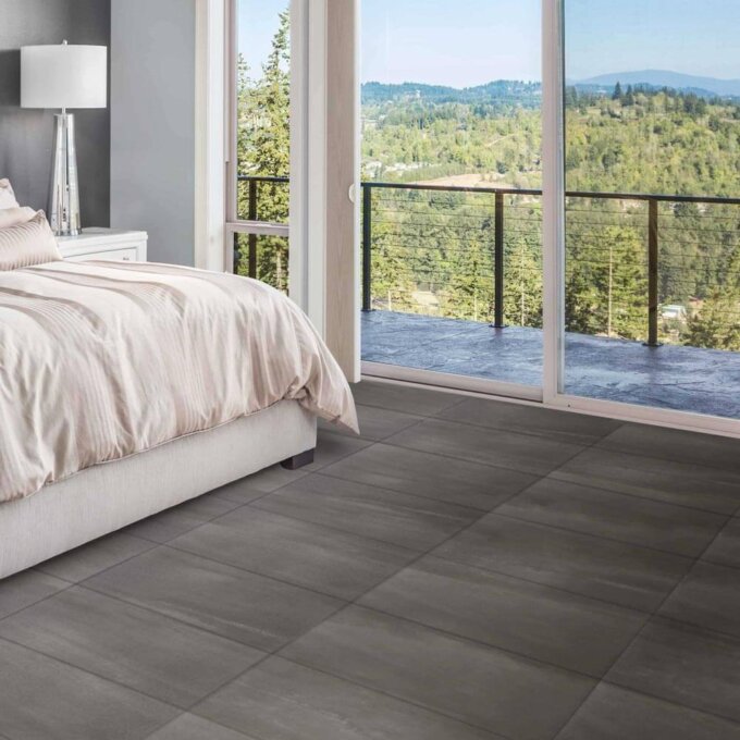 Gaia Anthracite Semi-Polished Porcelain Tile