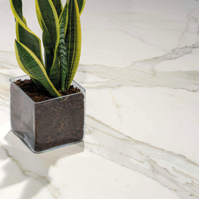 Marmi Classici Bianco Calacatta Polished Porcelain Tile