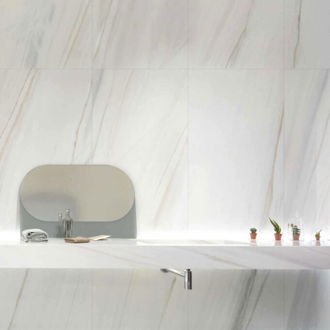 Marmi Classici Bianco Covelano Polished Porcelain Tile