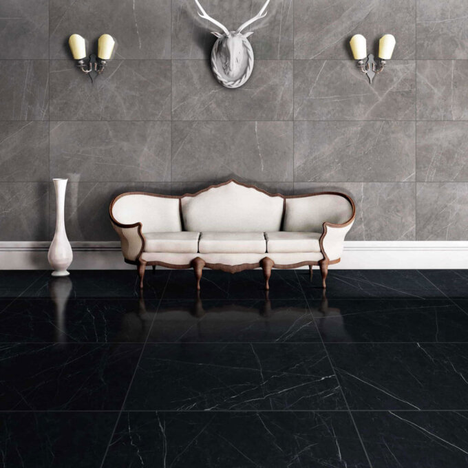 Marmi Classici Grey Marble Polished Porcelain Tile