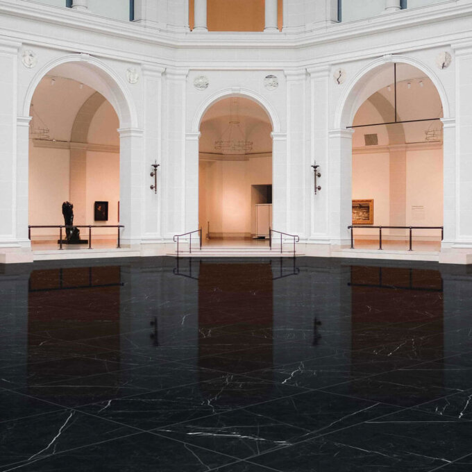 Marmi Classici Nero Marquina Polished Porcelain Tile