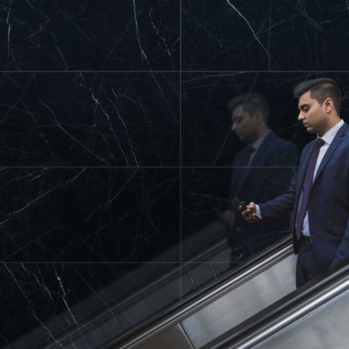 Marmi Classici Nero Marquina Polished Porcelain Tile