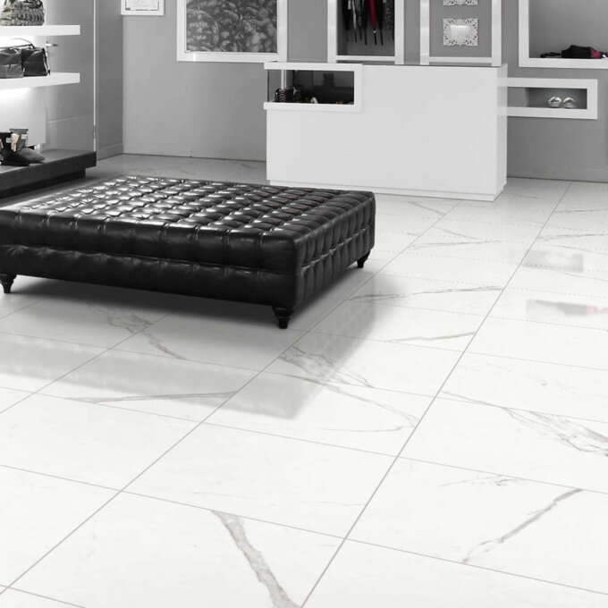Marmi Classici Statuario Classico Polished Porcelain Tile