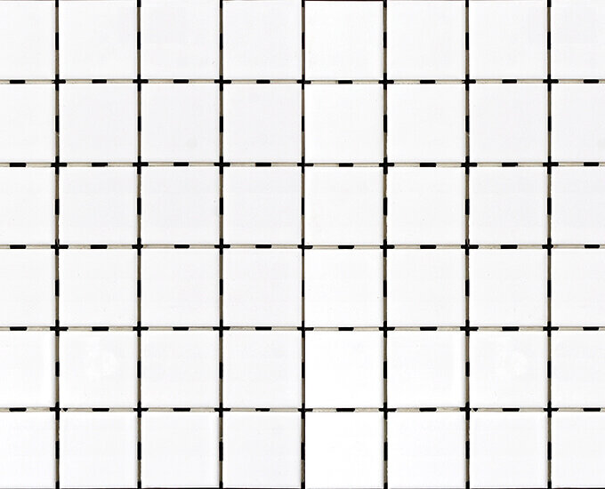 Ontario Snow White 2"x2" Porcelain Mosaic