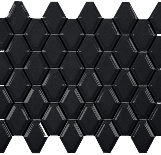 Queen Black Porcelain Mosaic