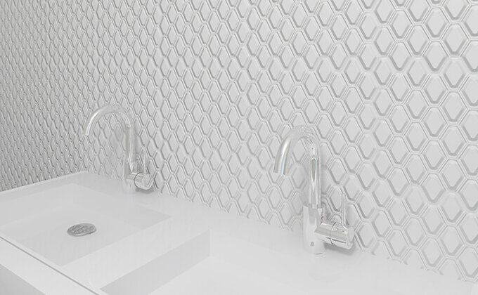 Queen Snow White Porcelain Mosaic