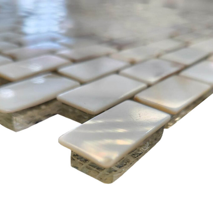 White Pearl Brick Genuine Mother Of Pearl Mosaic