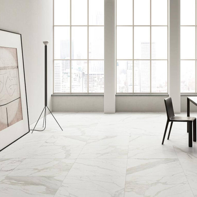 Marmorea Bianco Calacatta Porcelain Tile