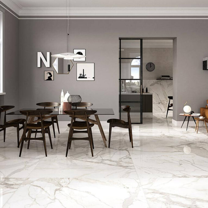 Marmorea Bianco Calacatta Porcelain Tile