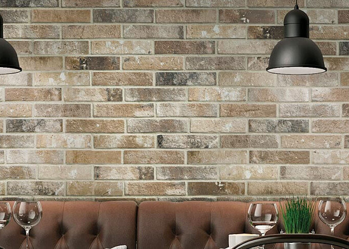 London Brick Beige 2.3"x10" Matte Porcelain Tile
