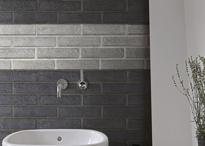 London Brick Black 2.3"x10" Matte Porcelain Tile