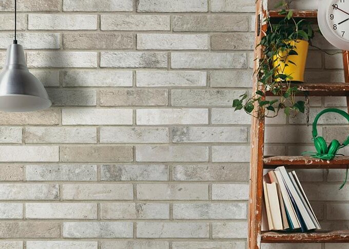 London Brick Fog 2.3"x10" Matte Porcelain Tile