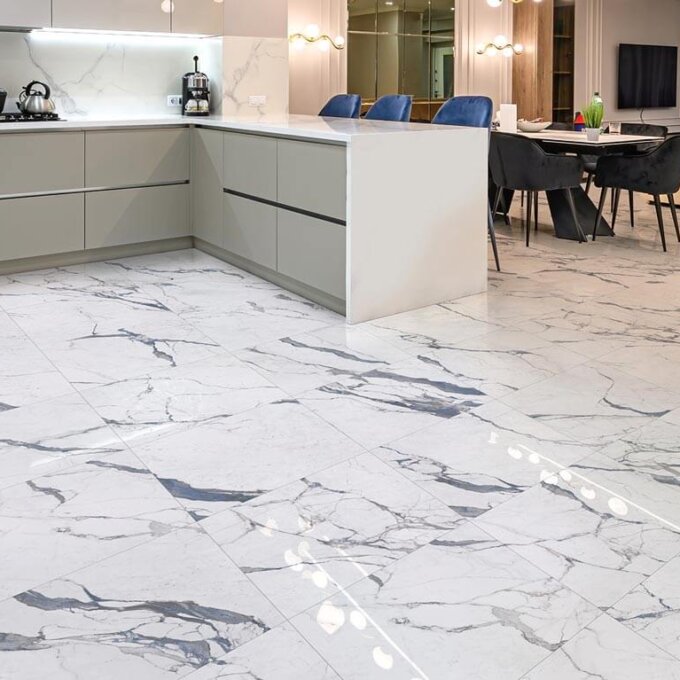 Marmi Alpi Statuario Mare Porcelain Tile
