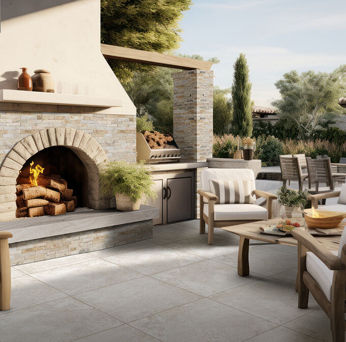 Arctic Golden Ledger Panel