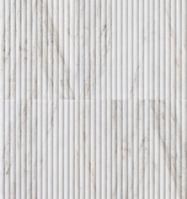 Mars-Panel 6"x18" Inward Cotton Seed Honed Marble Tile