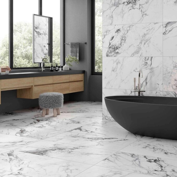Capraia White 24"x48" Polished Porcelain Tile