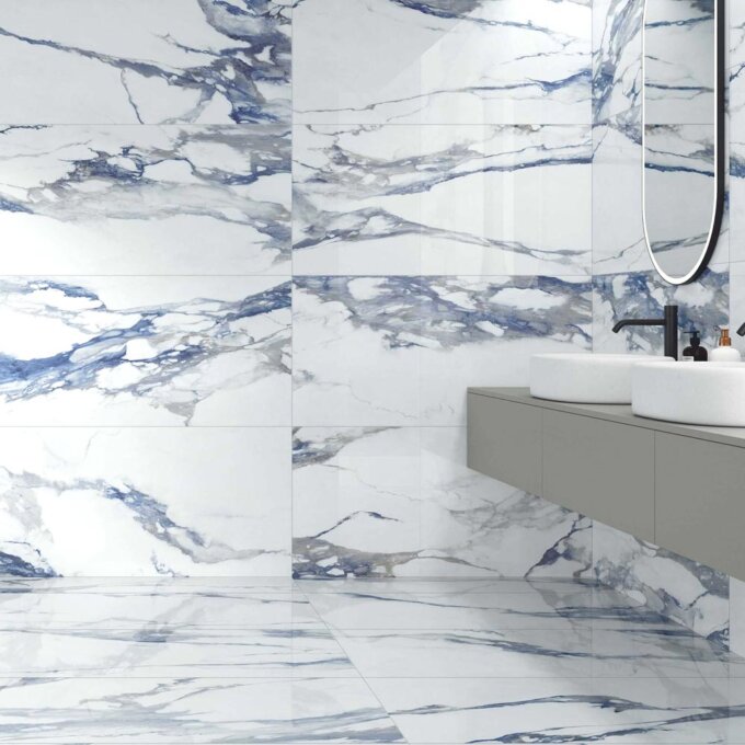 Patagonia Blue 24"x48" Polished Porcelain Tile