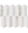 Coastline 2Tone Ice Honed w/Polished Accents Marble Mosaic