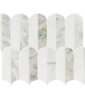Coastline 2Tone Ocean Honed w/Polished Accents Marble Mosaic