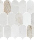 Coastline Valentino Bianco Honed Marble Mosaic