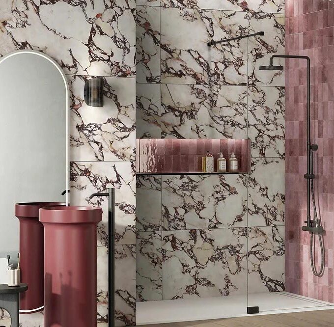 Marmi Alpi Vagli Rosata Porcelain Tile