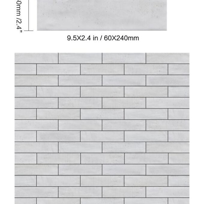 Atmosphere Milky Way 2.4"x9.5" Glossy Porcelain Tile