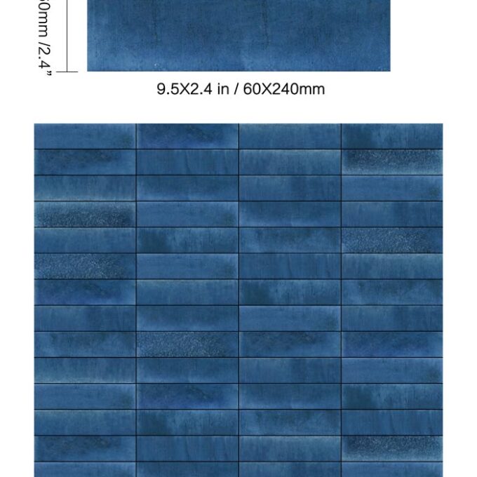 Atmosphere Neptune 2.4"x9.5" Glossy Porcelain Tile