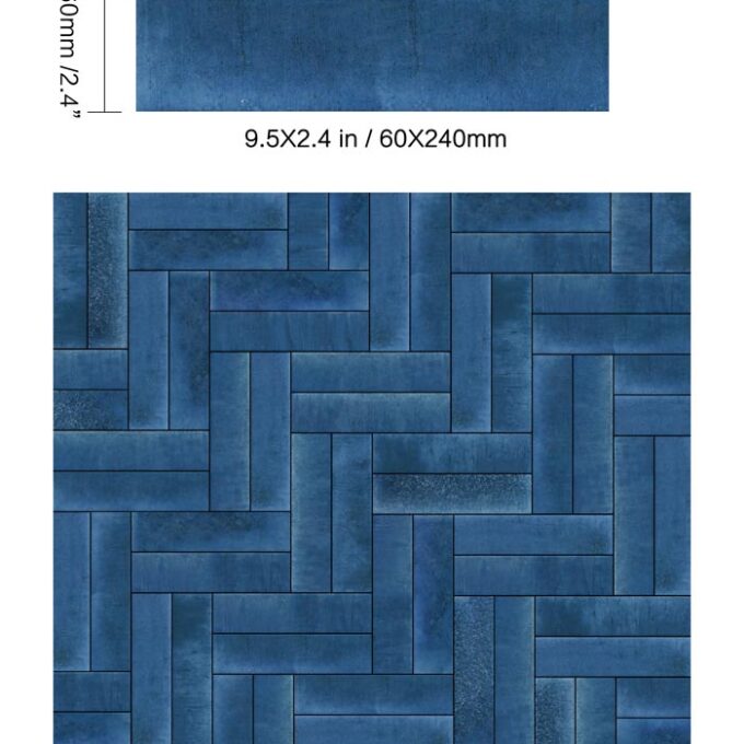 Atmosphere Neptune 2.4"x9.5" Glossy Porcelain Tile