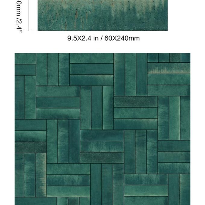 Atmosphere Northern Lights 2.4"x9.5" Glossy Porcelain Tile