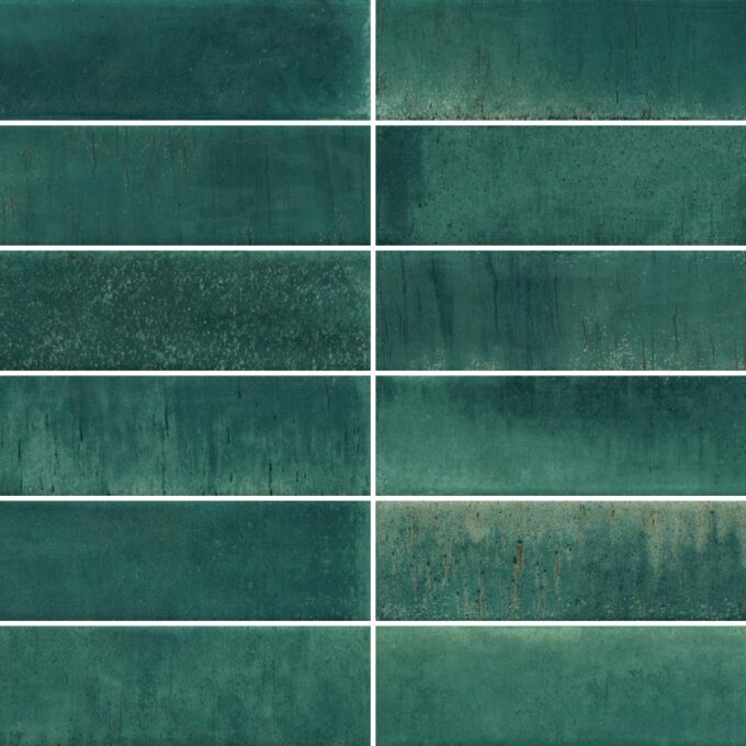 Atmosphere Northern Lights 2.4"x9.5" Glossy Porcelain Tile