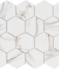 Upcycle Driftwood 3" Hexagon Recycled Glass Matte Mosaic