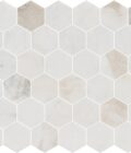 Valentino Bianco 2" Hexagon Honed Marble Mosaic