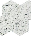 Allegro Menta 6" Hexagon Honed Terrazzo Mosaic