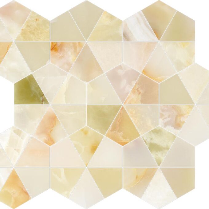 Orchid Onyx Floret Polished Mosaic