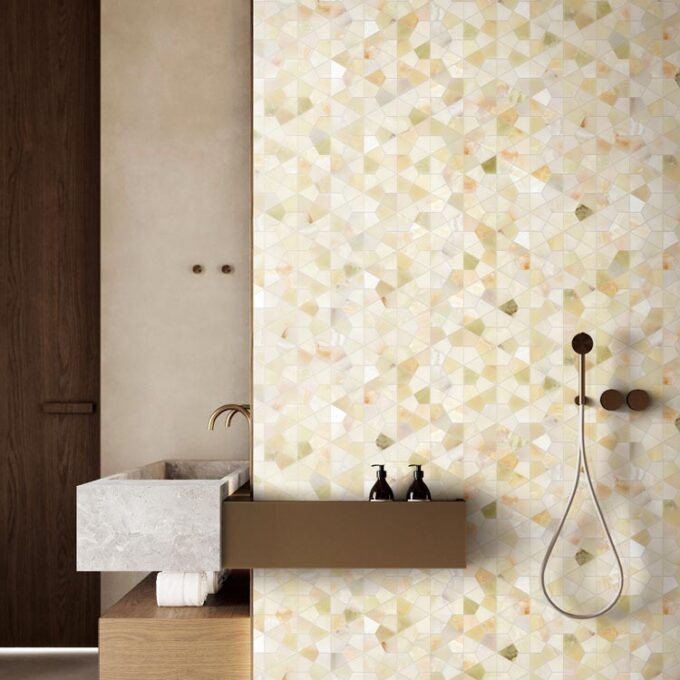 Orchid Onyx Floret Polished Mosaic