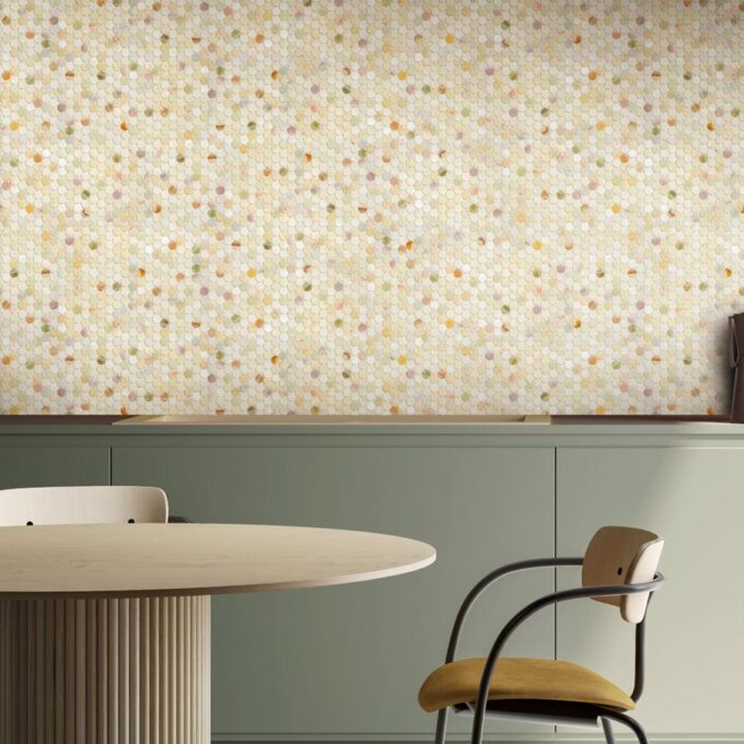 Orchid Onyx 1.25" Penny Round Polished Mosaic